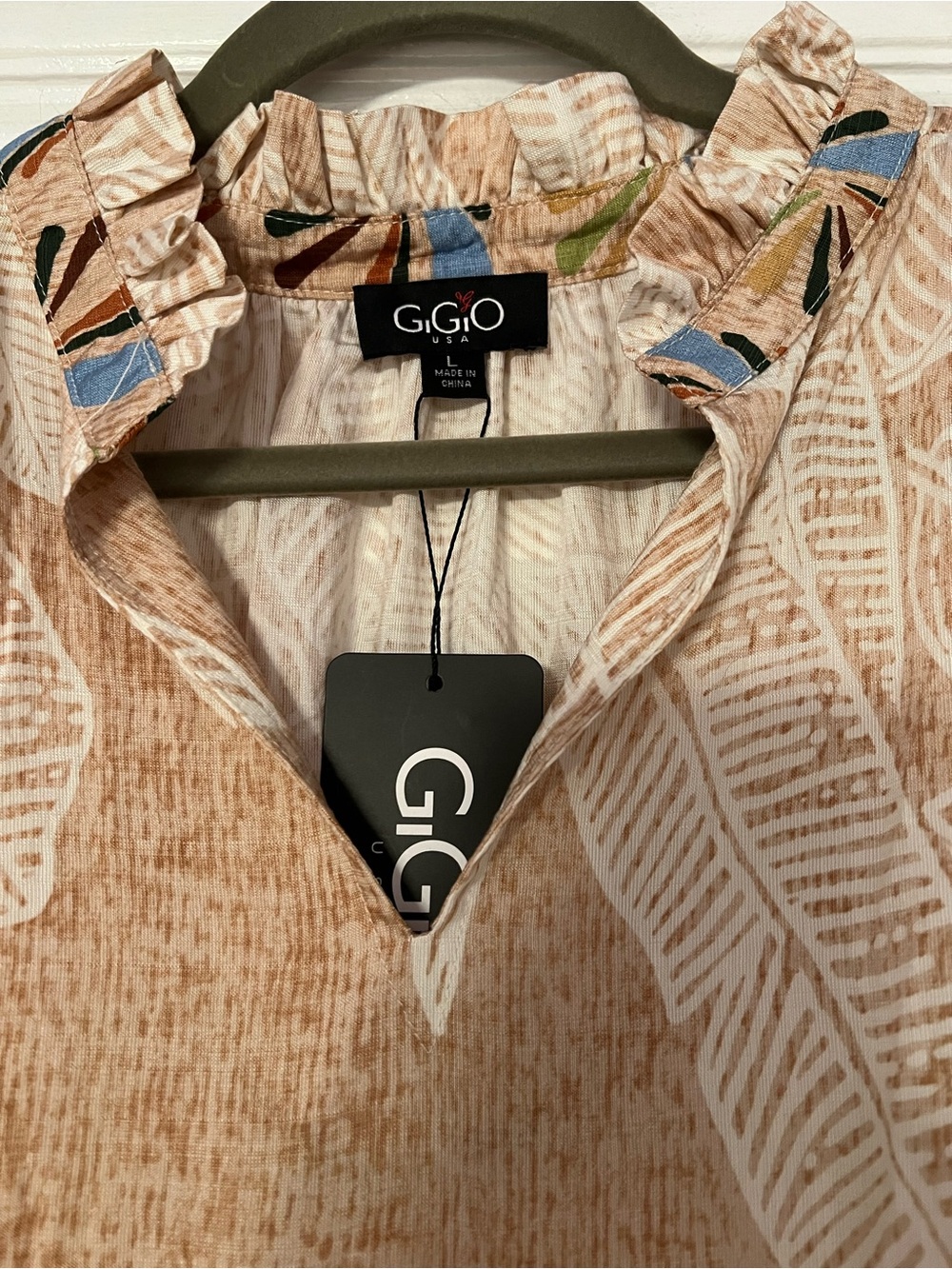 GiGiO Printed Boho Midi Dress | NWT | Size Large - Picture 6 of 9